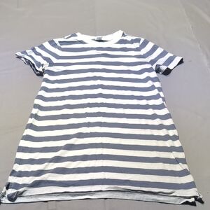 Old Navy Womens Blue and White Tee Long Size XS